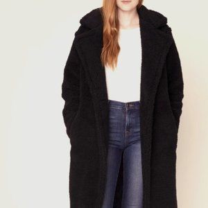 WORN ONCE - BB Dakota Paddington Teddy Coat, Small/black